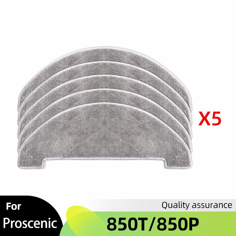 For Proscenic 850T/ 850P Robot Vacuum Spare Part Main Roller Side Brush Hepa Filter Mop Cloth Rag Replacement Accessories