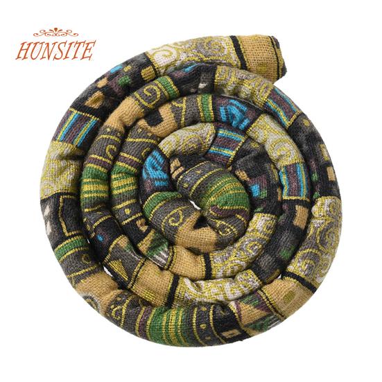 

Дреды в этническом стиле с ретро-принтом, резинка для волос ручной работы, гибкая железная проволока, встроенный гибкий держатель для хвоста, аксессуары для волос жёлтый/зелёный