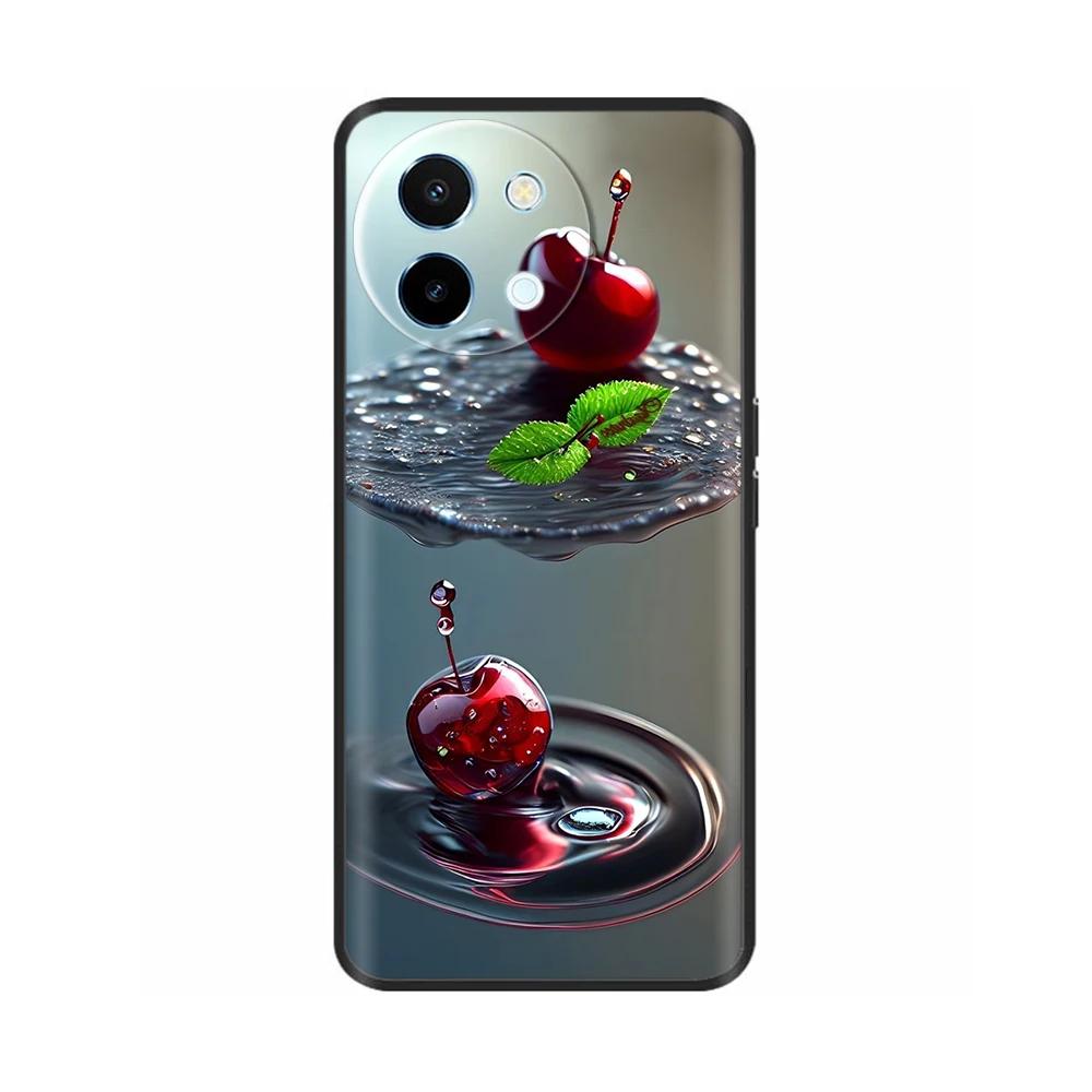 For Vivo Y38 5G Phone Case Cute Fashion Heart Flowers Cases For Vivo Y18 Soft Silicone Bumper Cover For Vivo Y18E Fundas Shells