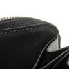 Used Wapa Money Purse 11828 7943 New Logo Scritto Leather Zip Around Nero Current Calligraphy Nero Grigio Men's from