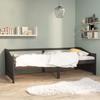VidaXL Daybed 3-seater Dark Grey Solid Pine Wood 90x200 Cm