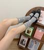 Spring Summer Butterfly Embroidered Cotton Kneehigh Socks For Women With Frictionresistant Feature