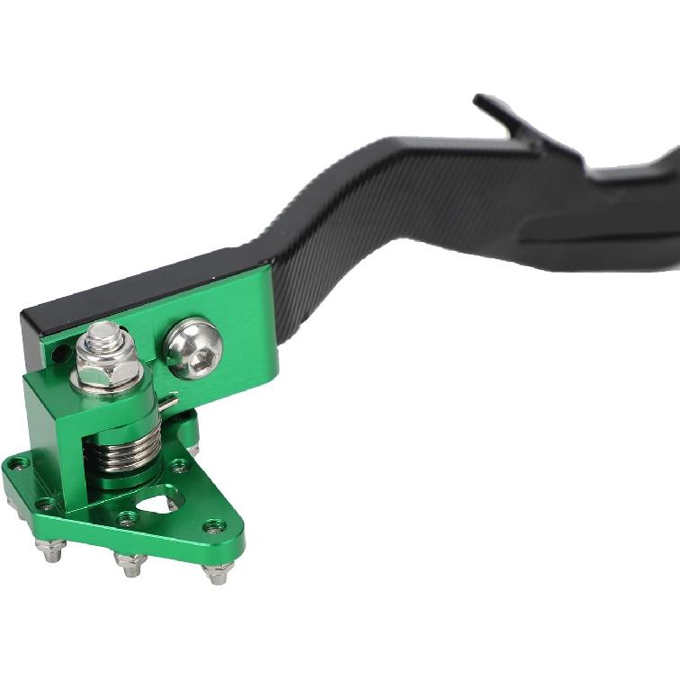 Dirt Bike Foldable Rear Brake Pedal Foot Lever CNC for KLX 140 KLX140 2008-2023 KLX140L 2008-2023 KLX140G 2017-2023 Green
