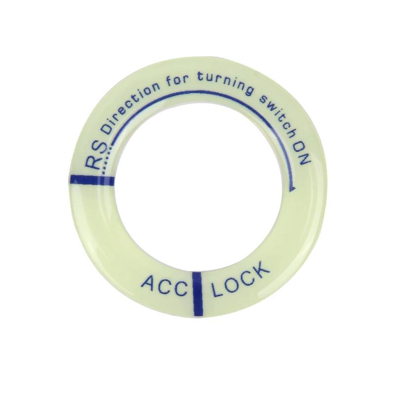 

Светящиеся наклейки на зажигание автомобиля, кольца, брелок для ключей, окружающий свет, ночное украшение для электромобиля, мотоцикла, авто 3D-наклейка