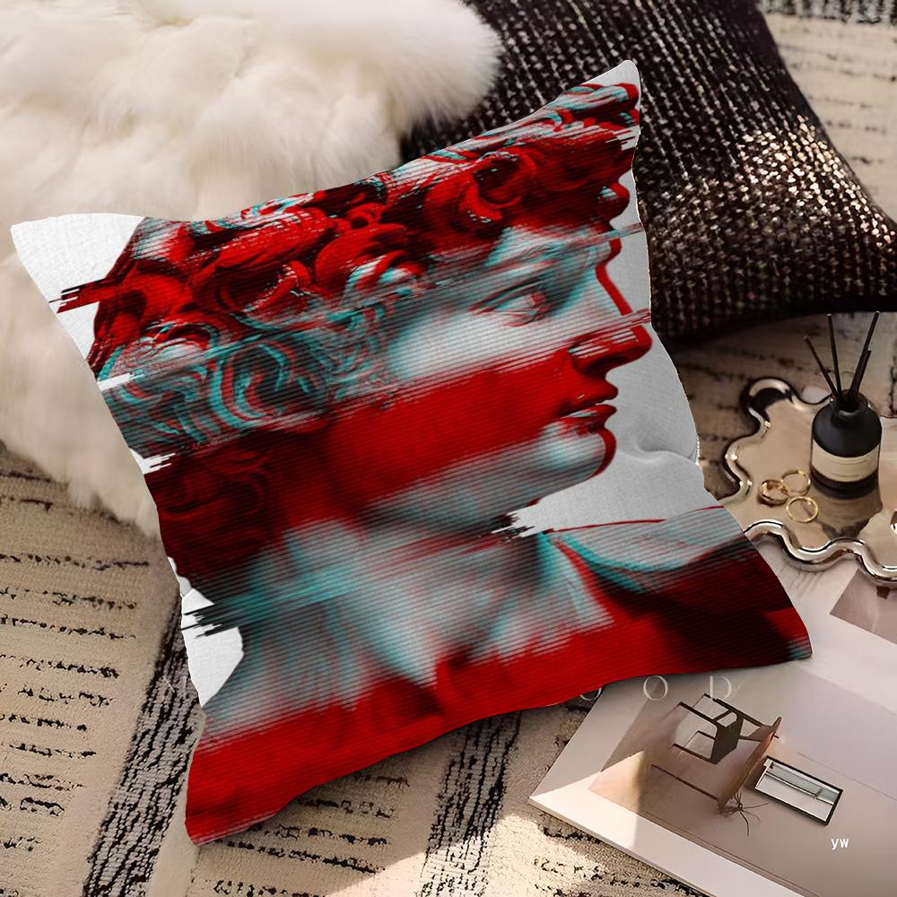 Sculpture David Popolo Art Cushion Cover Decorative Pillow Sofa Home Decor Case Pillow Cases