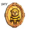 Reusable Magnetic Decals 1/6Pcs Halloween Retro Frame Refrigerator Magnet, Wood Carved Fridge Decor Cabinet Whiteboard Magnet for Home Office Kitchen