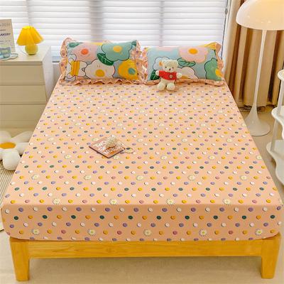 1pc Fitted Sheet Simple Style Bed Cover Soft Bedsheet Elastic Mattress Protector Home Bed Linen Sabanas Para cama(No Pillowcase)