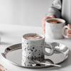 Tazza nordica per la casa con manico Tazza grande non versa ufficio creativo colazione irregolare tazza di caffè al latte in ceramica di grandi dimensioni