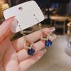 2023 Trendy High-End Crystal Dangle Earrings for Women: Korean Style French Elegant Jewelry