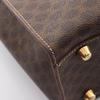 Used CELINE Macadam Handbag PVC Coated Canvas Leather Brown Used Women