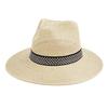 Summer Raffi Woven Straw Hat Retro Jazz Top Hat Men and Women Surfing Foldable Sun Protection Hat