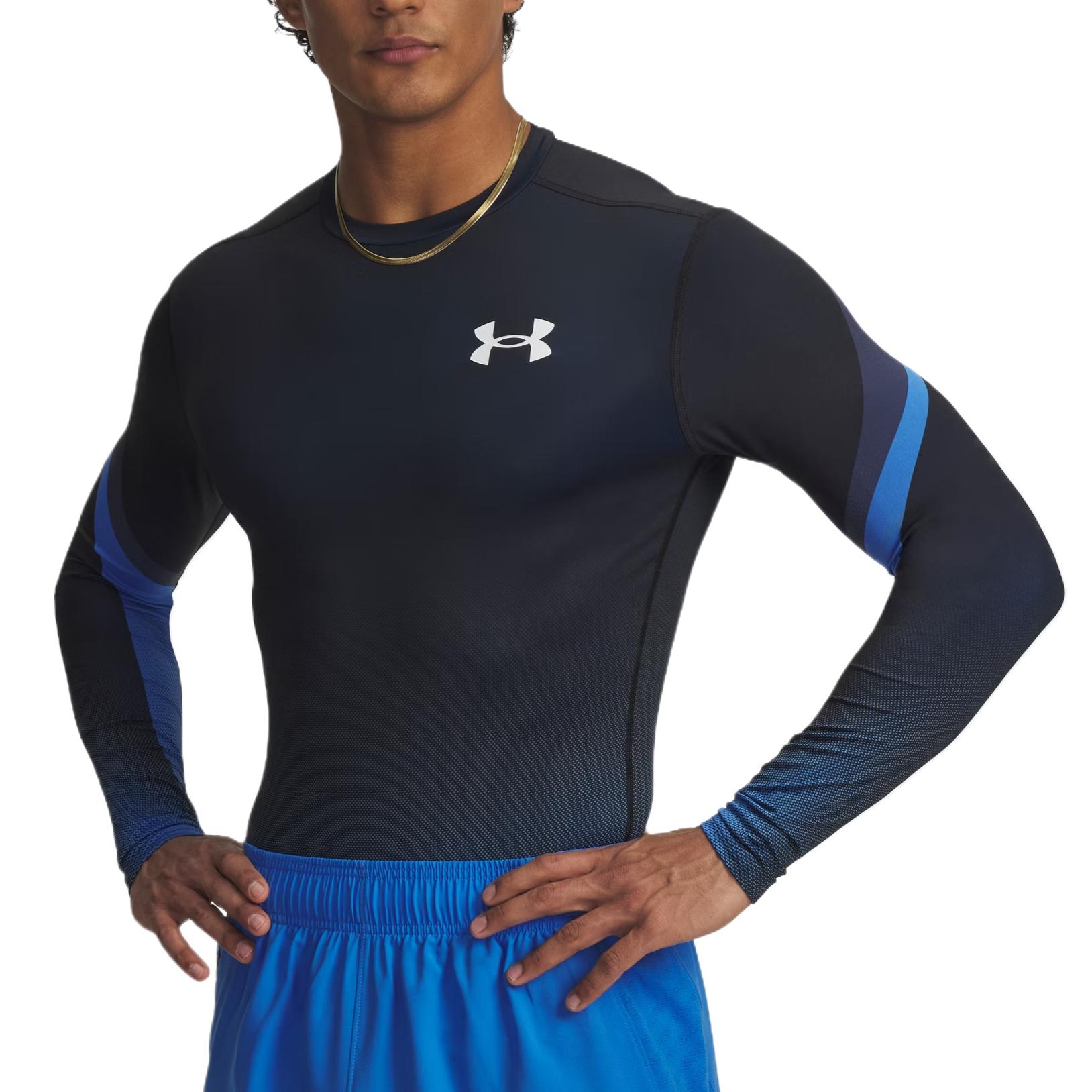 Under Armour HeatGear Workout Clothing Men s Black 6007631-402 SM