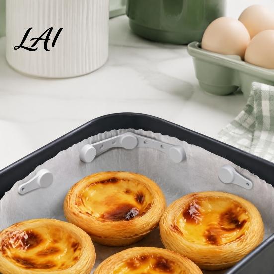 Reusable Silicone Magnetic Buckle Air Fryer Parchment Paper Clips Food Grade Buckle Mat Holder Heat Resistant for Secure Liner Placement And