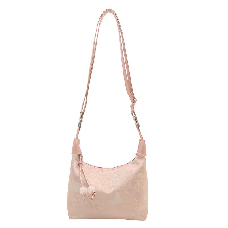 Retro Bag Women's New Jacquard Handbag Fashionable and Simple Shoulder Messenger Bag