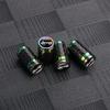 gjzm7 4pcs Carbon Fiber Car Wheel Tires Valve Cap Tyre Rim Stem Cover Auto Accessorie For JEEP GrandCherokee Renegade Wrangler Compass