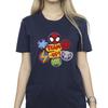 Marvel Womens/Ladies Spidey And His Amazing Friends Team Up Cotton Boyfriend T-Shirt