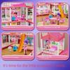 Building Big Villas Villa Princess Castle with LED Light Castle Princess Toys New House DIY Kit