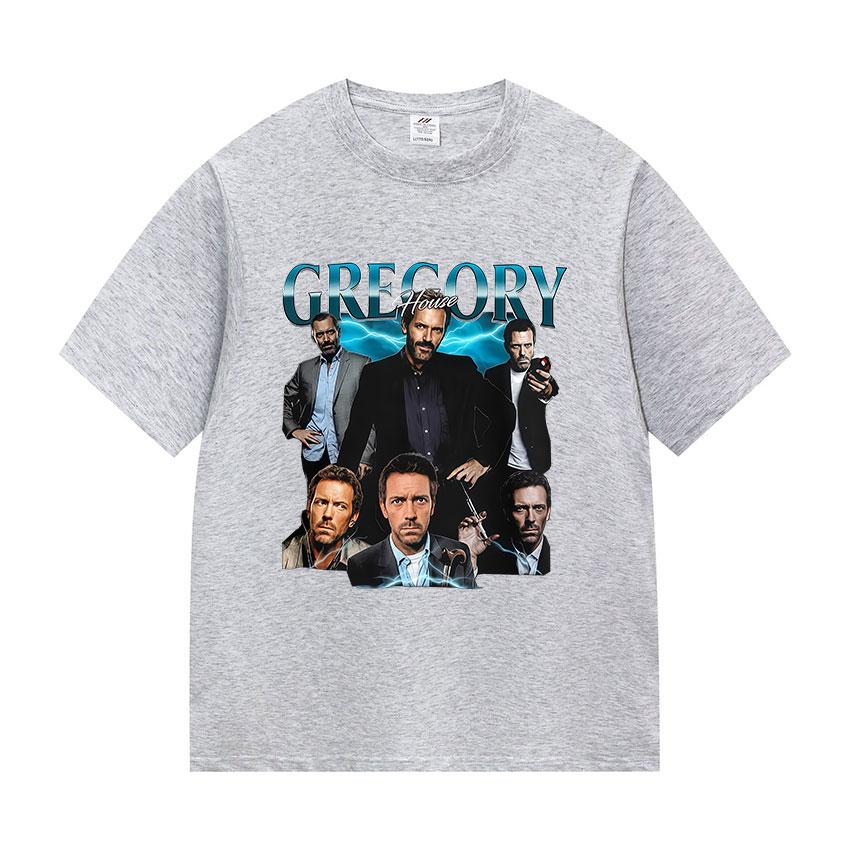 Dr Gregory House MD Funny Meme T Shirt Women Gothic Fashion Short Sleeve T-shirts Vintage High Quality Cotton T-shirt Streetwear
