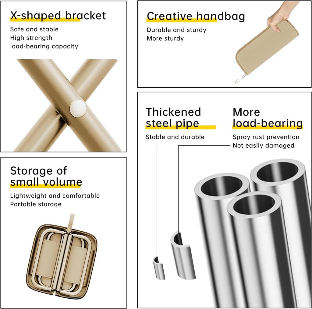 Tragbarer Tritthocker Faltbarer Multifunktionaler Outdoor-Picknick-Klappstuhl Outdoor-Camping-Klappstuhl Angelzubehör