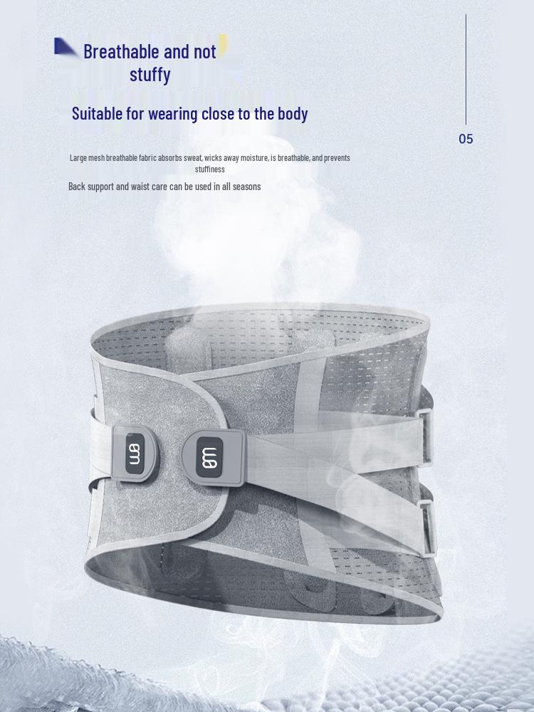 Japanese Waist Support Belt: Breathable, Warm, Steel Plate Support for Exercise, Prolonged Sitting, Standing, and Lumbar Care