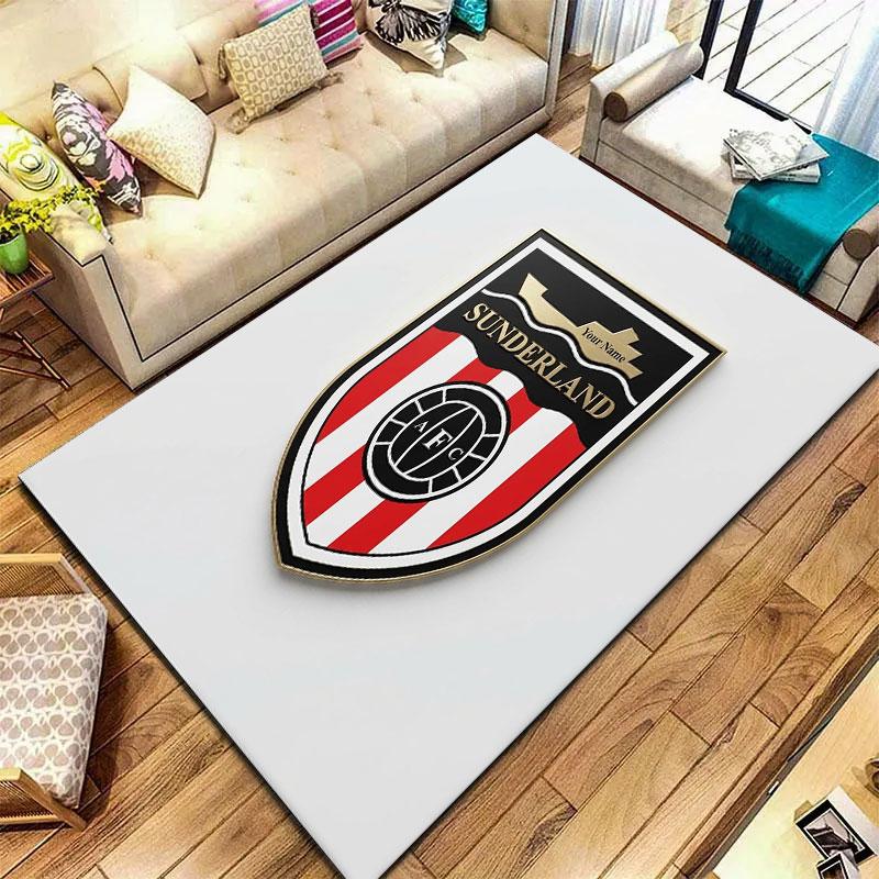 Sunderland A.F Custom Name Carpet Rug for Living Room Bedroom Home Sofa Decoration,Kids play Non-slip Floor Mat