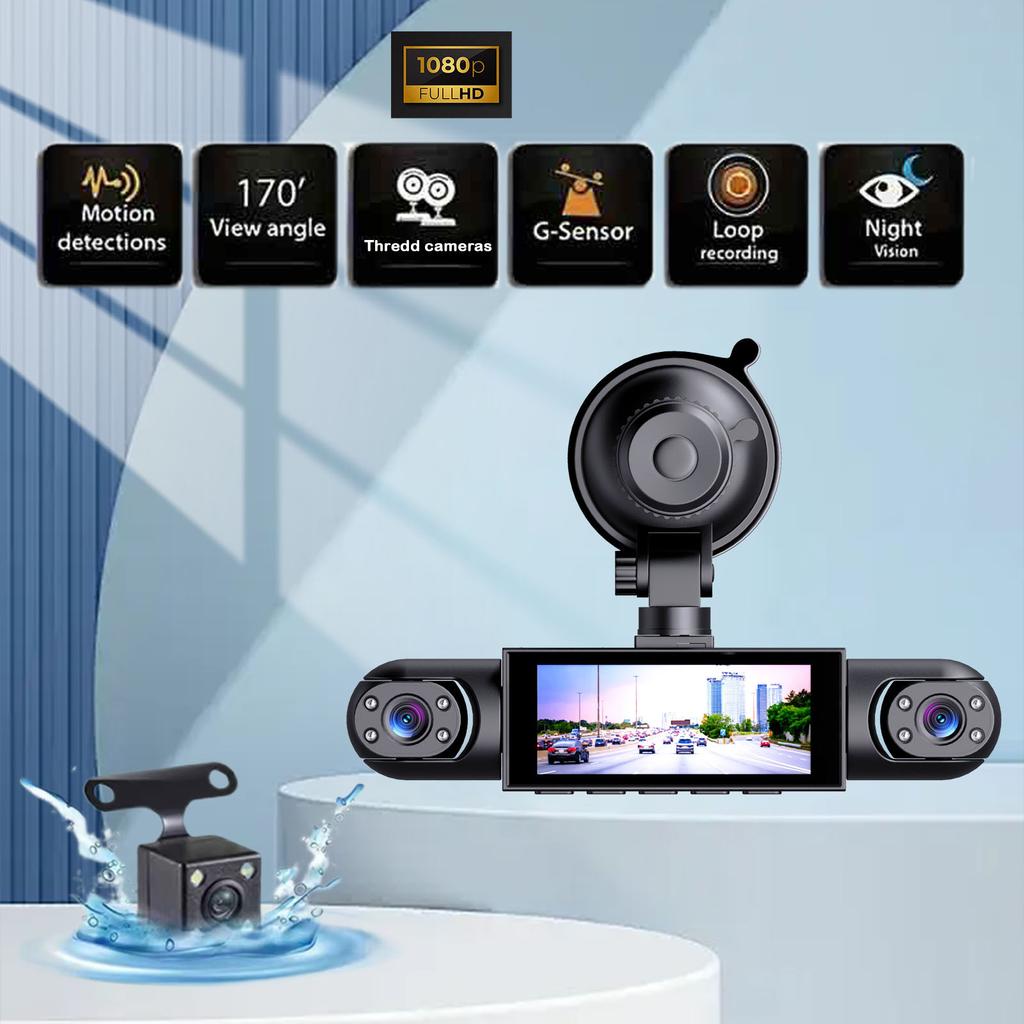 Four Lens Monitoring Driving Recorder With Image