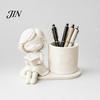 Durable Desk Accessory 3D Printed Pen Holder, Creative Desktop Organizer for Pencils Gel Pens Stationery Holder Makeup Brushes, Storage Container