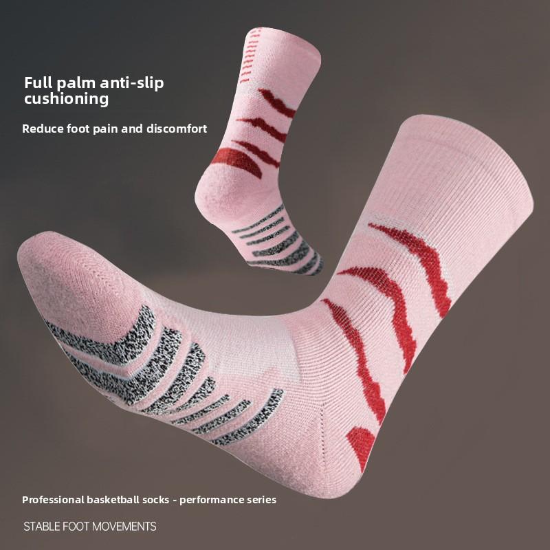 Sports Basketball Socks Towel Bottom High Top Sports Elite Men's Middle Top Scratch Mark High Top Long Top