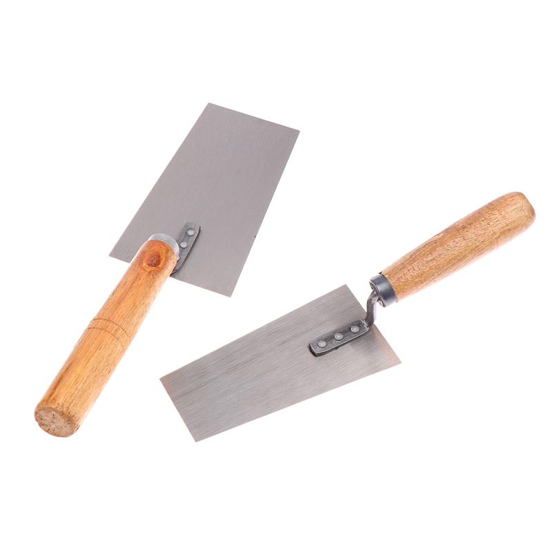 1Pcs Cement Float Margin Trowel Bucket Manganese Steel Putty Knife Brick Gauging Wall Plastering Knife Hand Tool