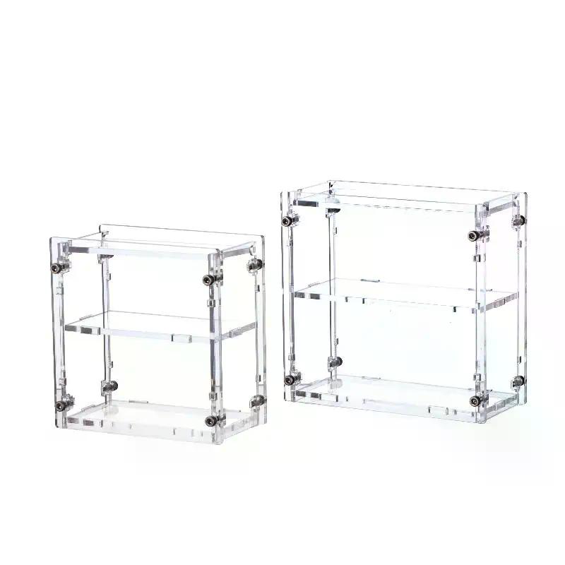 1 Set Acrylic Dust-Proof Showcase & Storage Organizer Box 1/64 Diecast Model Car Display Case With Cover For MiniGT Tomica