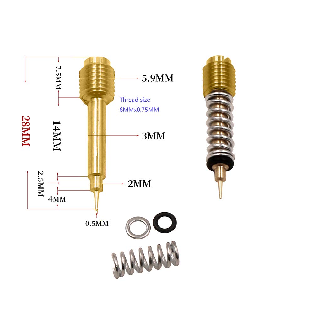 SHU.M-T Carburetor Repair Kit For Kawasaki KPS Estrella 250 BJ250 Custom Motorcycle Estrella Cab 1992-2006