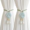 2Pcs Minimalist Floral Curtain Tiebacks Modern Curtain Holdbacks  Hanging Ornament