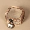 With Lock Vintage Jewelry Organizer Frosted Glass Treasure Decorative Box  Home Decoration
