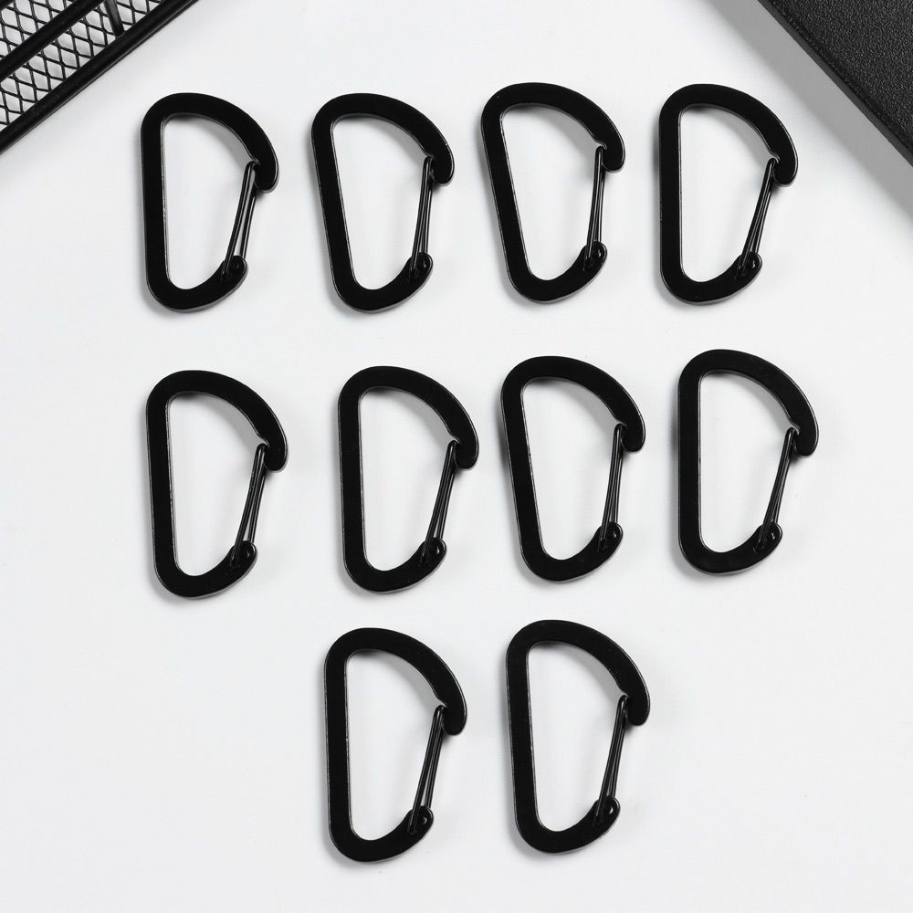 Aluminum Alloy Climbing Camping Hiking Outdoor Water Bottle Hooks Keychain Snap Clip D Carabiner