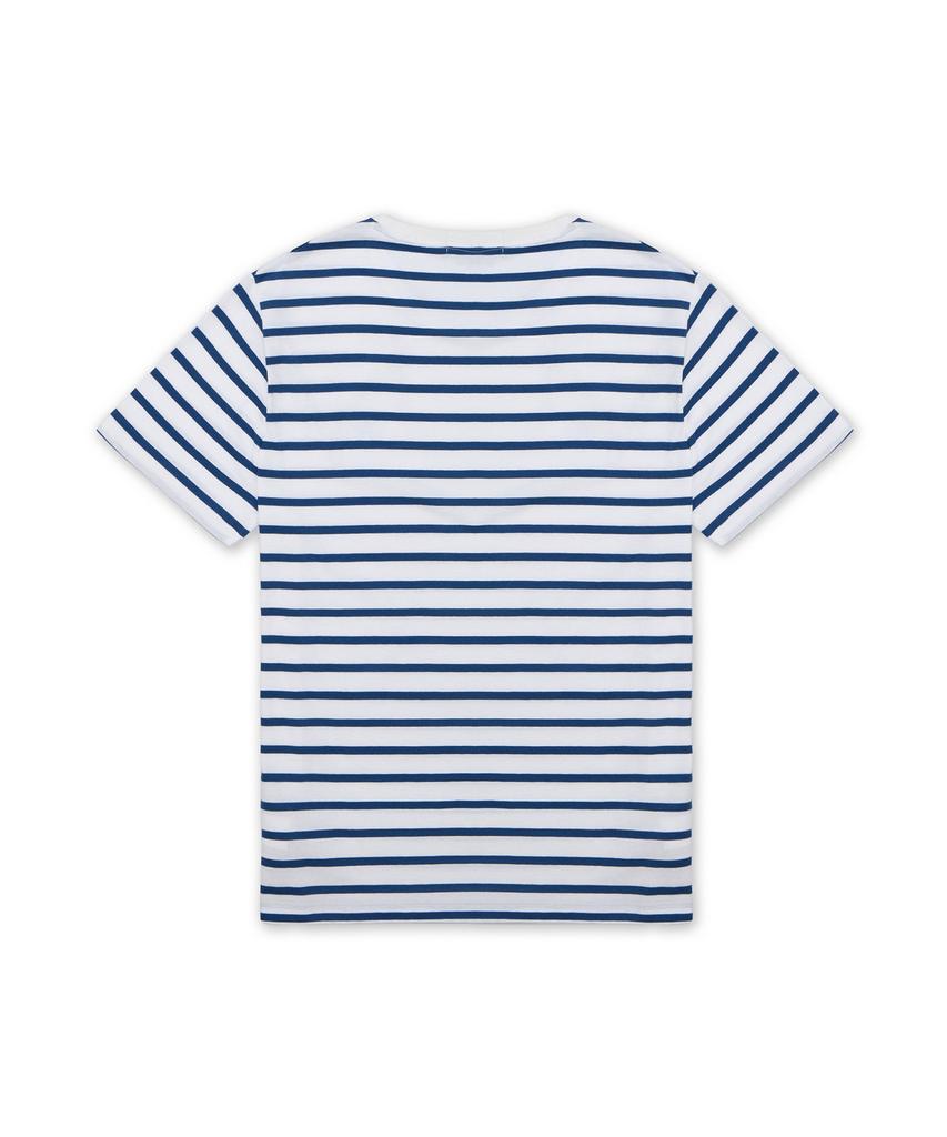 POLO RALPH LAUREN Custom Slim Fit Striped Jersey T-Shirt - Blue