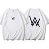Männliches Alan Walker Jahoau Alan Walkers Gleicher Stil DJ Trendiges verblasstes kurzärmeliges Baumwoll-T-Shirt für Männer und Frauen