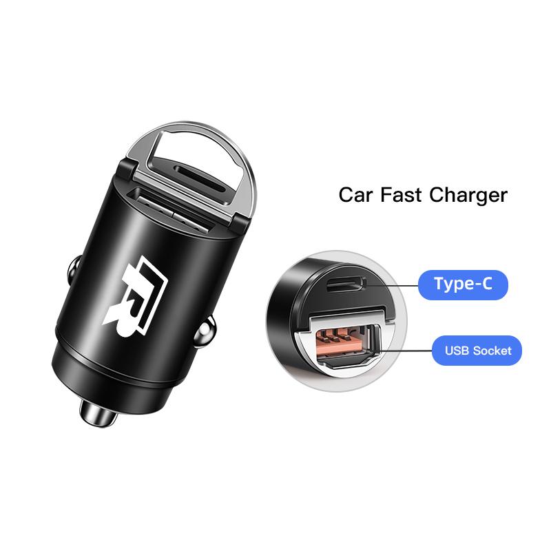 Valve Stems Caps 3 In 1 Retractable Data Cable USB Car Charger Head Auto Accessories For Volkswagen VW RLine R Golf Amarok T5 Ti QF3