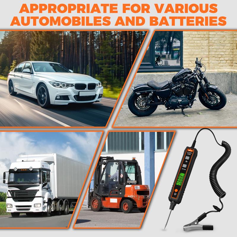 Car Voltage Detector Pen DC100V Non-Contact Maintenance Circuit Tester Backlight Flashlight NCV Resistance Electrical Tester Pen