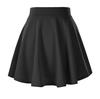 Women's Basic Versatile Elastic Flared Mini Skirt - Casual European & American Style