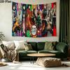 Demon Slayer Series Wall Tapestry Aesthetic Wall Hanging Printed Fabric Blanket Decorative Tapestries for Bedroom Living Room Home Decor