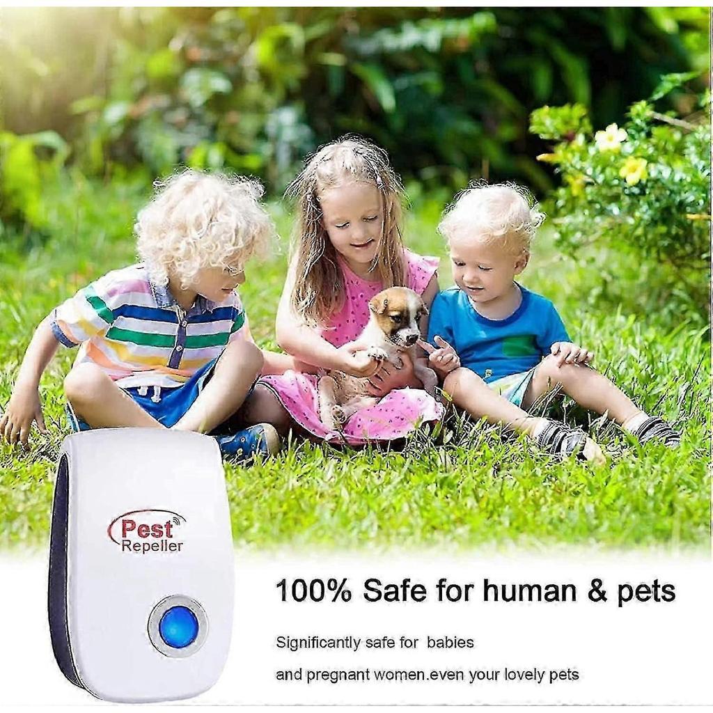 Ultrasonic Insect Rodent Repeller 6 Pack, Indoor Electronic Insect Repeller, Ifor Mosquitoes/cockroaches/mice/spiders/flies