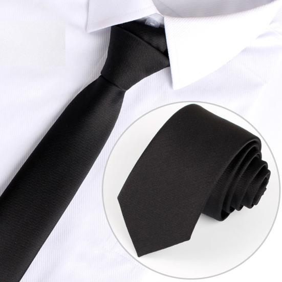 Men Suit Tie Narrow Design Solid Color Formal Suit Tie Business Banquets Weddings Suit Tie Outfit Accessory