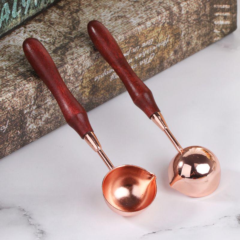1Pc Vintage Sealing Stamp Spoon Wax Melting Spoons for Cards Scrapbooking Too`ZY