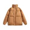 Men's Casual Solid-color High-neck Zipper Cotton-padded Jacket, Men's Thickened Cotton-padded Warm Bread Jacket Jacket