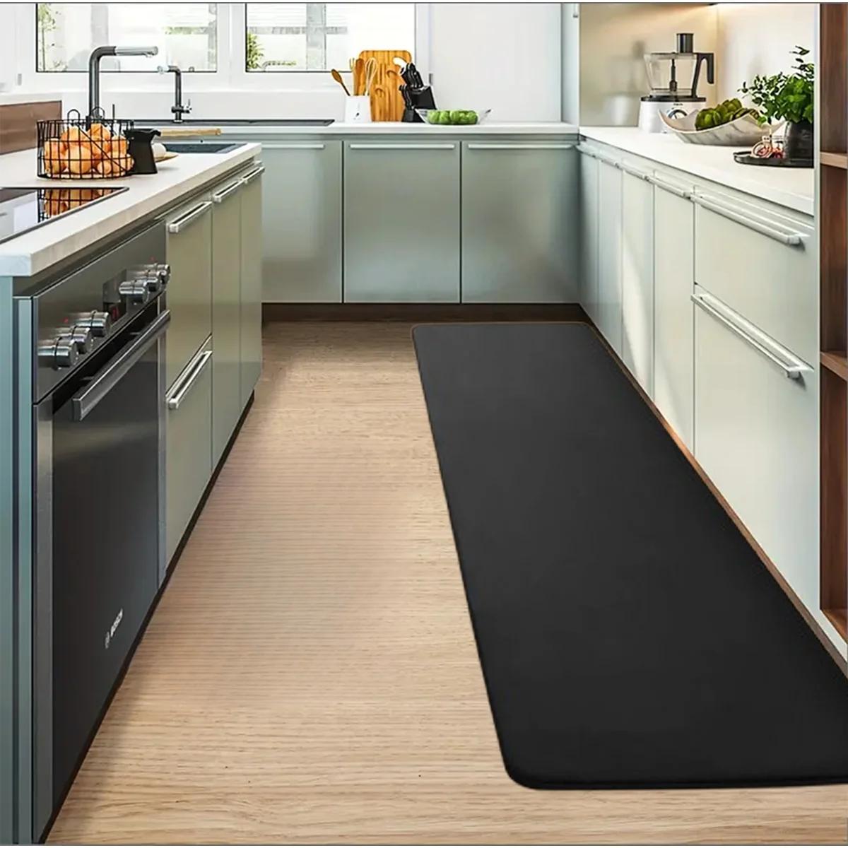 

VIKAMA Kitchen Laundry Room Oil Absorbent Mats Floor Mats Bathroom Long Anti-fouling Carpet Entrance Floor Mats Home Decor 1PC40X60CM (1.3X2F