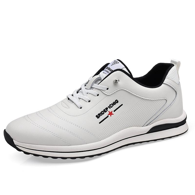 Men's Shoes Autumn 2025 New Trend Men's Leather Soft-soled Casual Sports Shoes Hundred Shoes