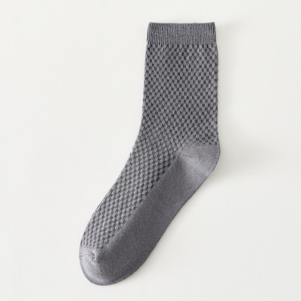 Herren Business-Socken aus Bambusfaser - Vielseitig, Atmungsaktiv, Wadenhoch, Schwarz, Lässig