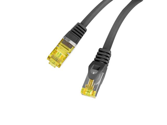 Patchcord Lanberg FTP cat.6A 1.5m LSZH CU fluke passed black