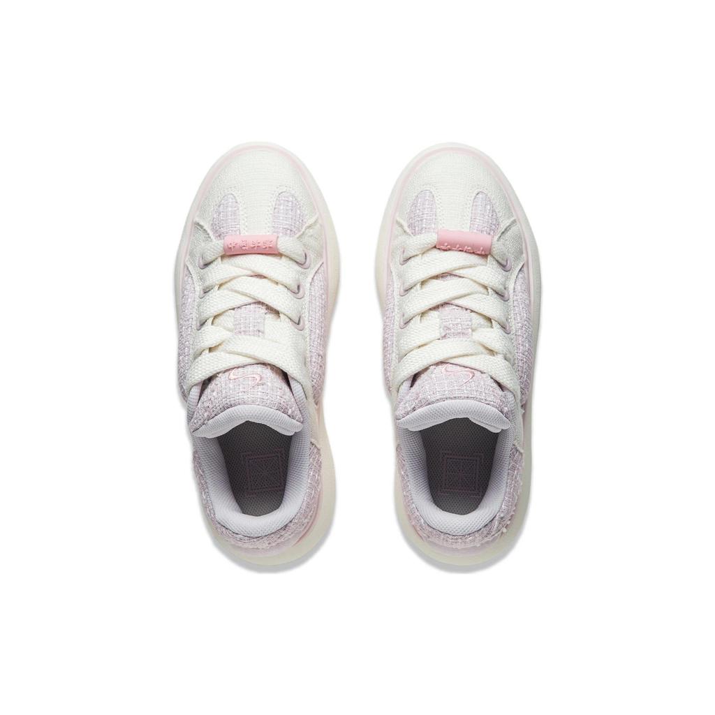 Li Ning Yun You C4D Comfortable Cushioning, Wear Resistant Low Top Casual Shoes Women's Peach Blossom Pink AZGT090-12