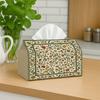 1pc, 2d Flat Printing, Vintage Botanical Decorative Tissue Box-Floral Vine Frame, Durable Napkin Organizer For, Kitchen, Dining, Home Decor-Decorative
